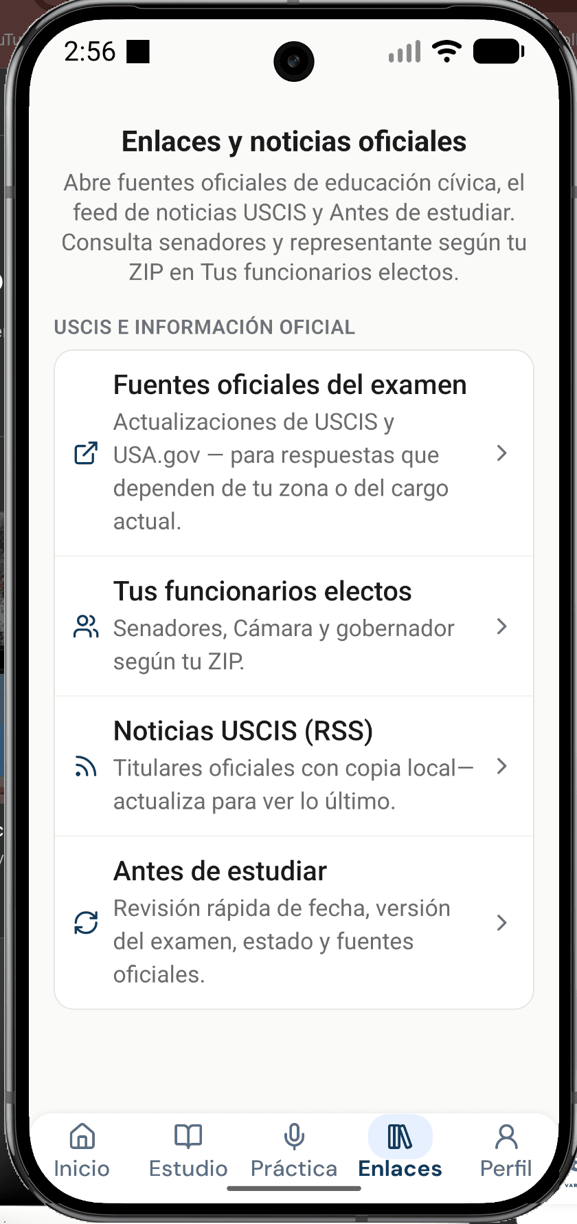 Enlaces y noticias oficiales