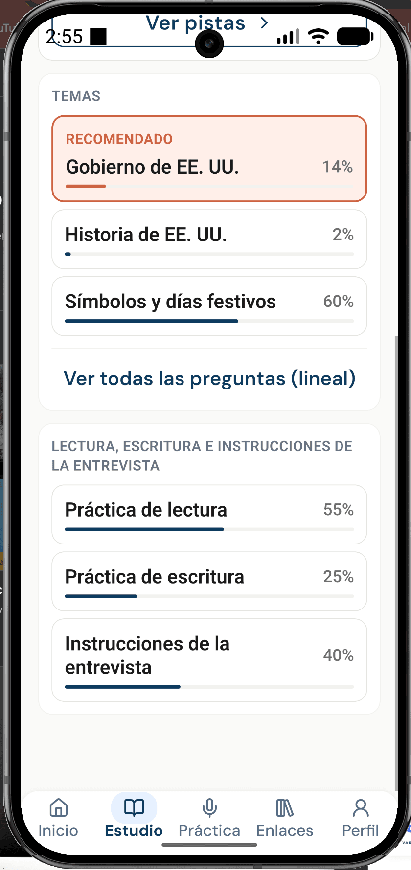 Recomendaciones por tema